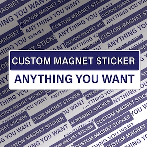 Custom Car Magnet Sticker: Weatherproof Vinyl, Two-Tone Colors