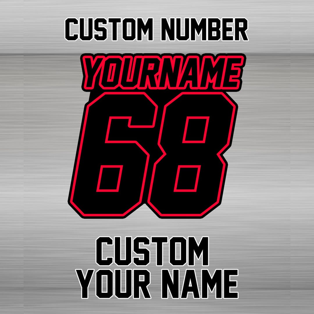 Personalized Custom Motorcycle Racing Number Stickers Decals Commando ...
