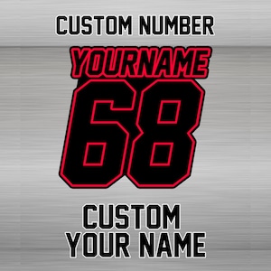 Autocollants personnalisés personnalisés pour numéros de course de motos Commando pour YZF R6 R1