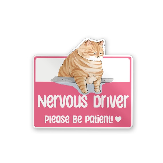 Nervous Driver Please Be Patient Meme Icon Stickers Decal 