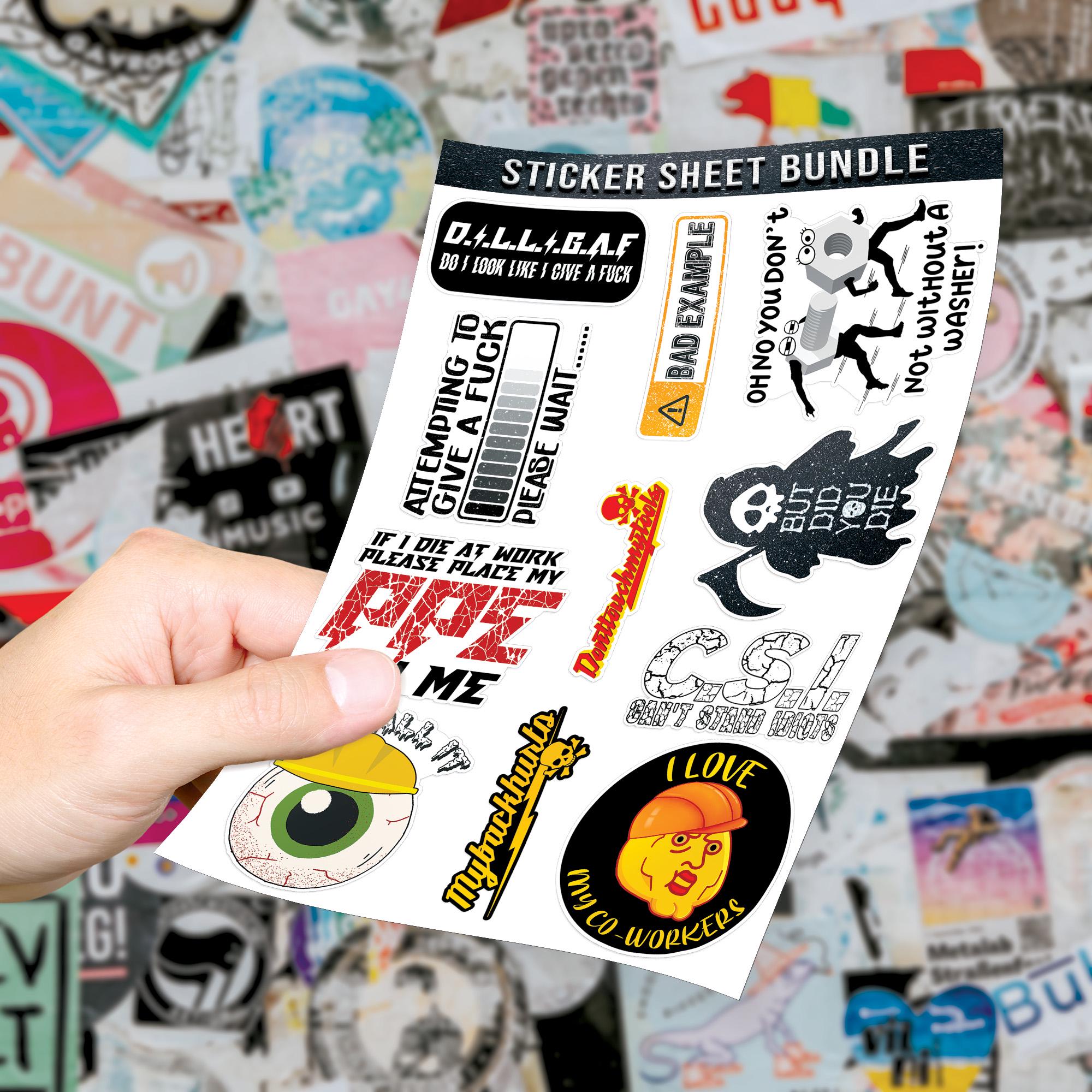 Funny Blue Collar Sticker Set: Hard Hat & Tool Box Decals - 10 PC - Etsy