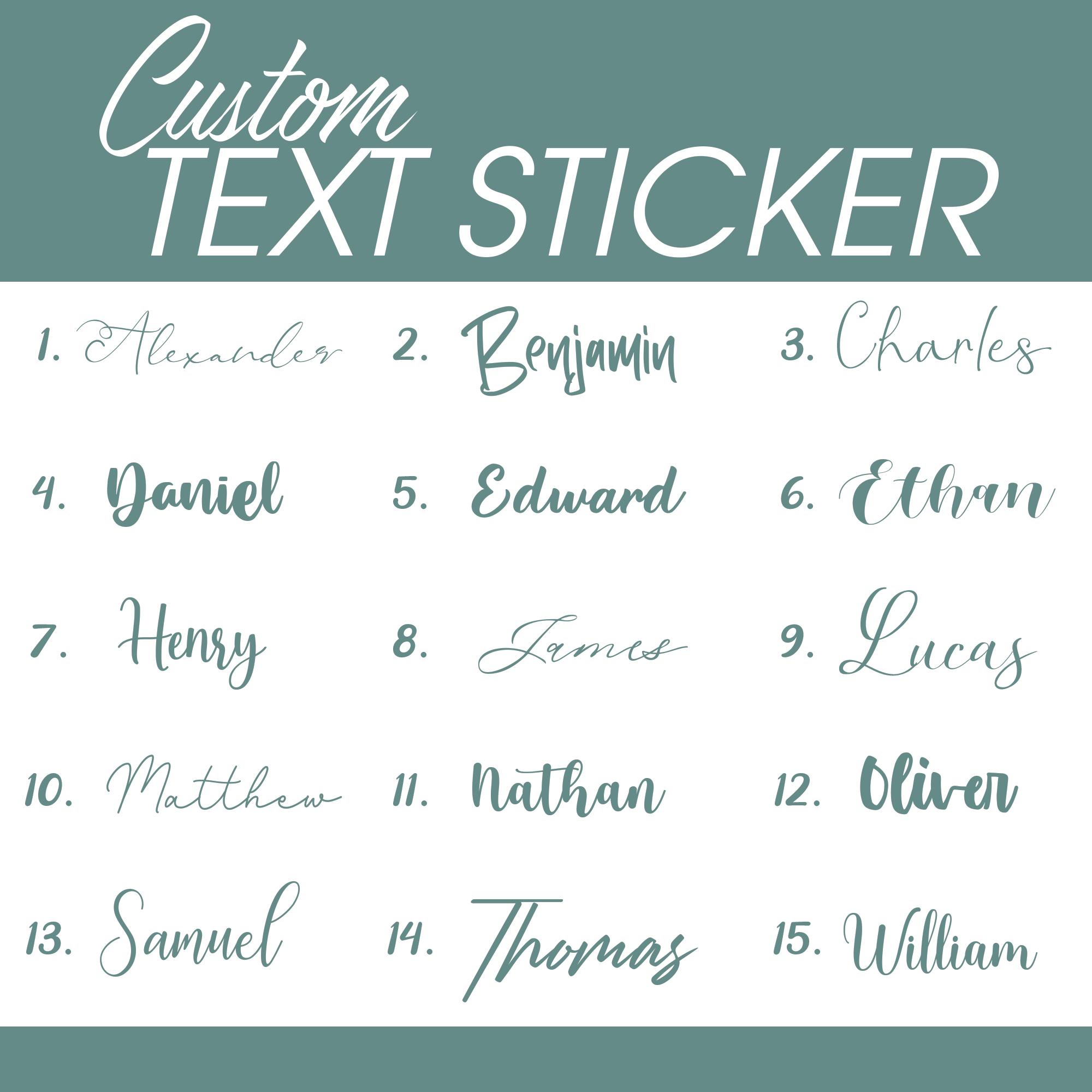 Custom Name Sticker, Personalized Baseball Name Stickers, Custom ...