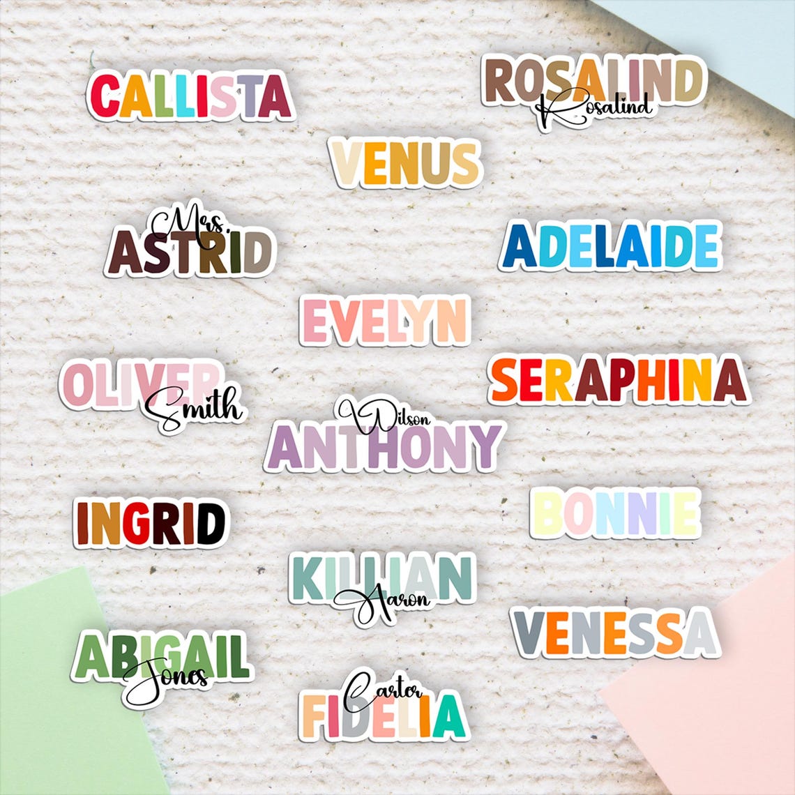 Personalized Name Sticker Decal: Waterproof Vinyl for Laptop, Water ...