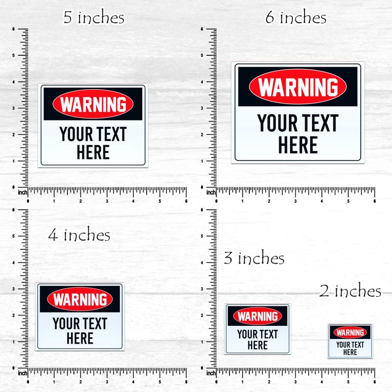 Custom Cautious Decal Sticker, Personalized Text Bumper Stickersticker ...