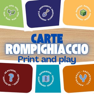 Carte RompiGhiaccio - Stampabili Print & Play per Conoscersi Meglio