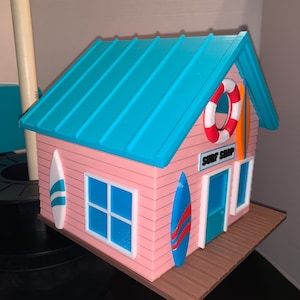 Custom 3D printed beach house  birdhouse