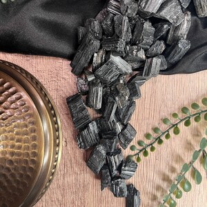 BLACK TOURMALINE - Ethically Sourced - Protection, Grounding, Shield EMF - Gift Idea for Loved One