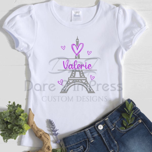 Eiffel Tower SVG, Monogram svg, Parisian, Paris, Hearts. SVG, PNG Digital design. Instant download.