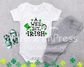 Diseño "Wee Bit Irish" del Día de San Patricio (Descarga digital SVG y PNG)
