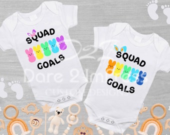 Easter Peeps Squad Goals SVG: Bunny Family Designs (Digital Download)