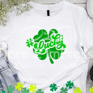 Lucky Clover SVG PNG: St. Patrick&#39;s Day Design (Digital Download)