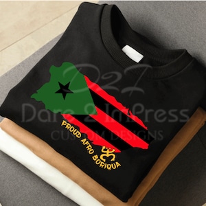 Afro Boricua Flag: SVG PNG Digital Design (Instant Download)