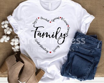 Familia. SVG familiar. Regalo familiar. Familia PNG. Diseño digital. Descarga instantánea.