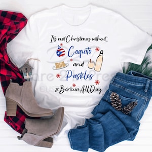 Christmas. Boricua. Feliz Navidad. Puerto Rico. Coquito, Pasteles. SVG, PNG Digital design. Instant download.