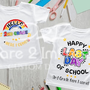 2.Klasse Zurück zu Schule SVG PNG Bundle (Digitaler Download)