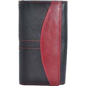 Portefeuille femme cuir véritable grand capacité idée cadeau original porte monnaie de qualité design compagnon cartes et chèques étanche