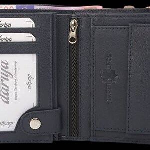 Portefeuille femme cuir véritable slim porte monnaie grand capacité spacieux idée original cadeau pas cher mode wallet mère maman
