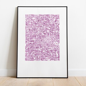 SwimmingPool Pink photo print poster