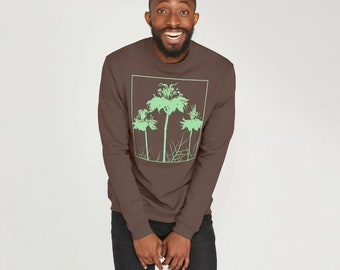 Blumen Knospen Herren Crew Cut Pullover