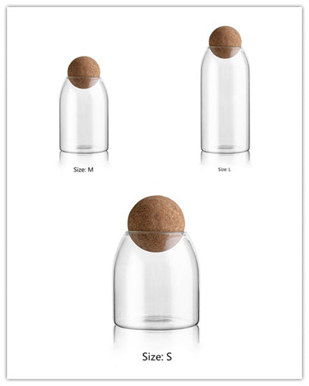 Complete Glass and Ball Storage Jars Etsy