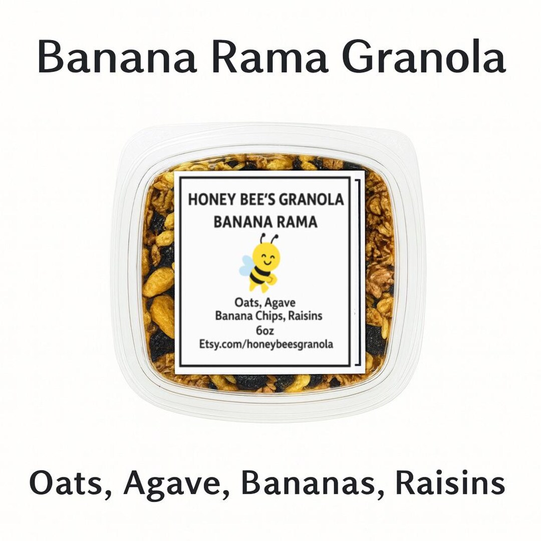Homemade Banana Rama Granola - Small Batch Healthy Breakfast - Etsy