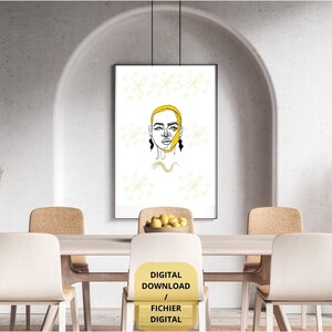 Instant Download, Décoration Intérieure, Printable Wall Art, Minimalistic Home Decor, Contemporary - Chic Wall Art, Modern Art, HUMAN Face