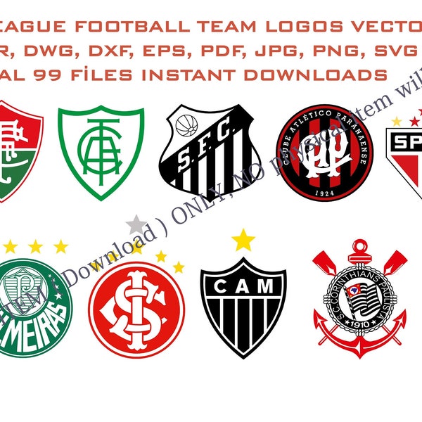 Brazil Soccer Football Team Logo Vectors SVG vektor patch, laser cut, team gifts, cnc files, vinyl stickers, wall sticker, silhouette