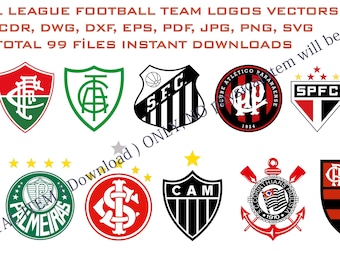 Logotipo do time de futebol do Brasil, vetores SVG, patch vetorial, corte a laser, brindes do time, arquivos CNC, adesivos de vinil, adesivo de parede, silhueta