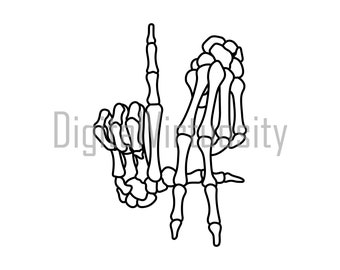 Digital illustration of a skeleton hand (jessondesign) : r
