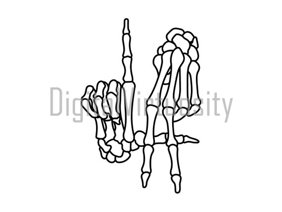 LA skeleton hand svg, LA vector, LA skeleton hands dxf, skeleton hands cut  file.