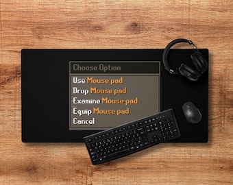 Tappetino per mouse da gioco grande Runescape, regalo per accessori da gioco Old School Runescape, regalo OSRS per il Natale della fidanzata fidanzato