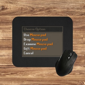 Runescape Mouse Pad, Old School Runescape Inspired Funny Gamer Gift, Useful Present for Boyfriend or Husband, Birthday Christmas Anniversary