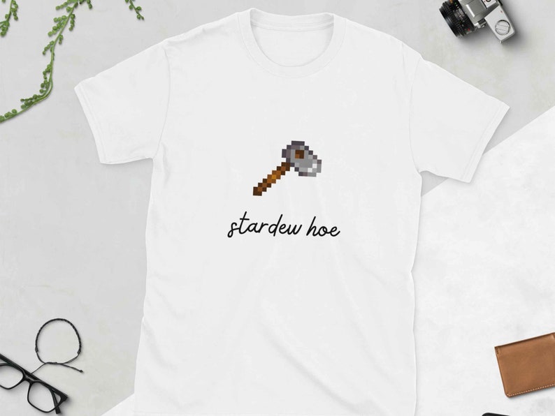 Stardew Hoe Tshirt Stardew Valley Inspired Unisex Cotton Shirt Trendy