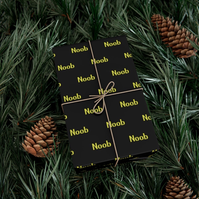 Runescape Noob Wrapping Paper, Funny OSRS Inspired, Meme Gift Wrap for