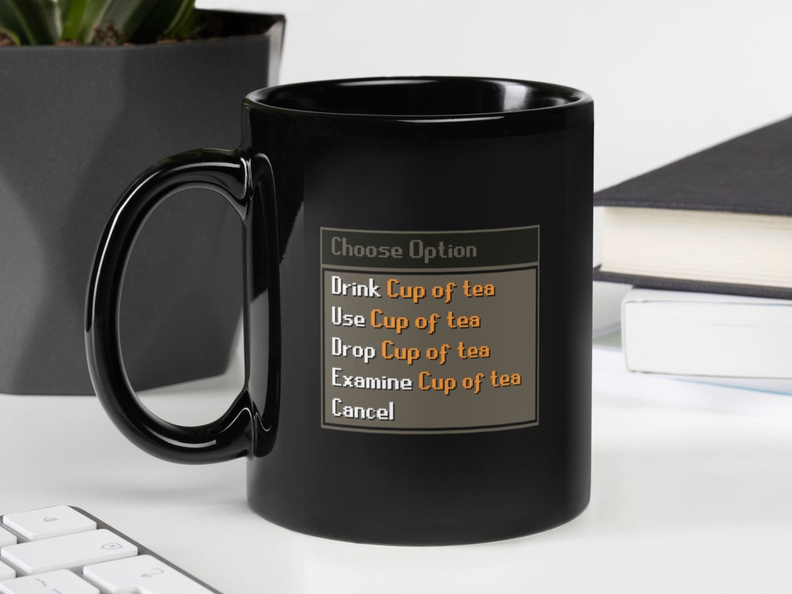 Runescape Tea Cup OSRS Inspired Cup of Tea Gift US Only Etsy