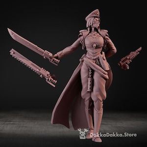 Death Division Commissar | 1 Unit | Design by DakkaDakkaStore | Resin Proxies for Table Top Wargaming