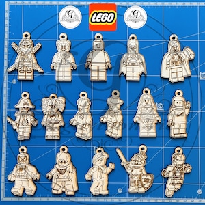 Porte clés de figurines ( 16 keychains svg/png/ai/dxf/lightburn)