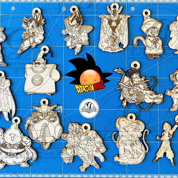 Manga keychain PACK 2 (svg/png/ai/dxf/lightburn) 15 keychains.