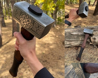 Viking hammer, Valknut Hammer, Mjolnir hammer