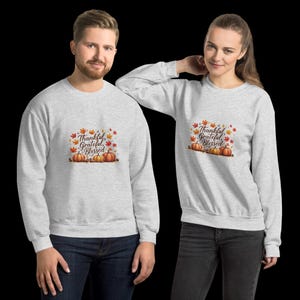 Thankful Grateful Blessed T-shirt: Fall Thanksgiving Unisex Tee