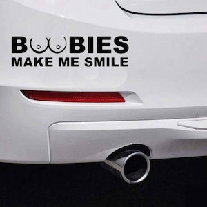 Crude Car Bumper Sticker Car Vinyl Decal Funny Car Bumper Stickers Hilarious Novelty Glossy Stickers Hilarious Cheeky Van Bumper Sticker