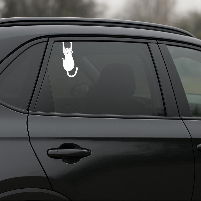 Cat Bumper Sticker - Pet Car Decal Novelty Window Stickers - Etsy