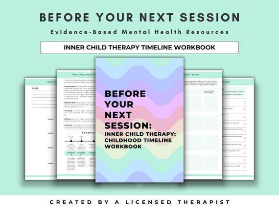Inner Child Healing Therapy Mental Health Journal, Therapy Worksheets, Mental Health Worksheet, Journal Prompts, Therapy Journal