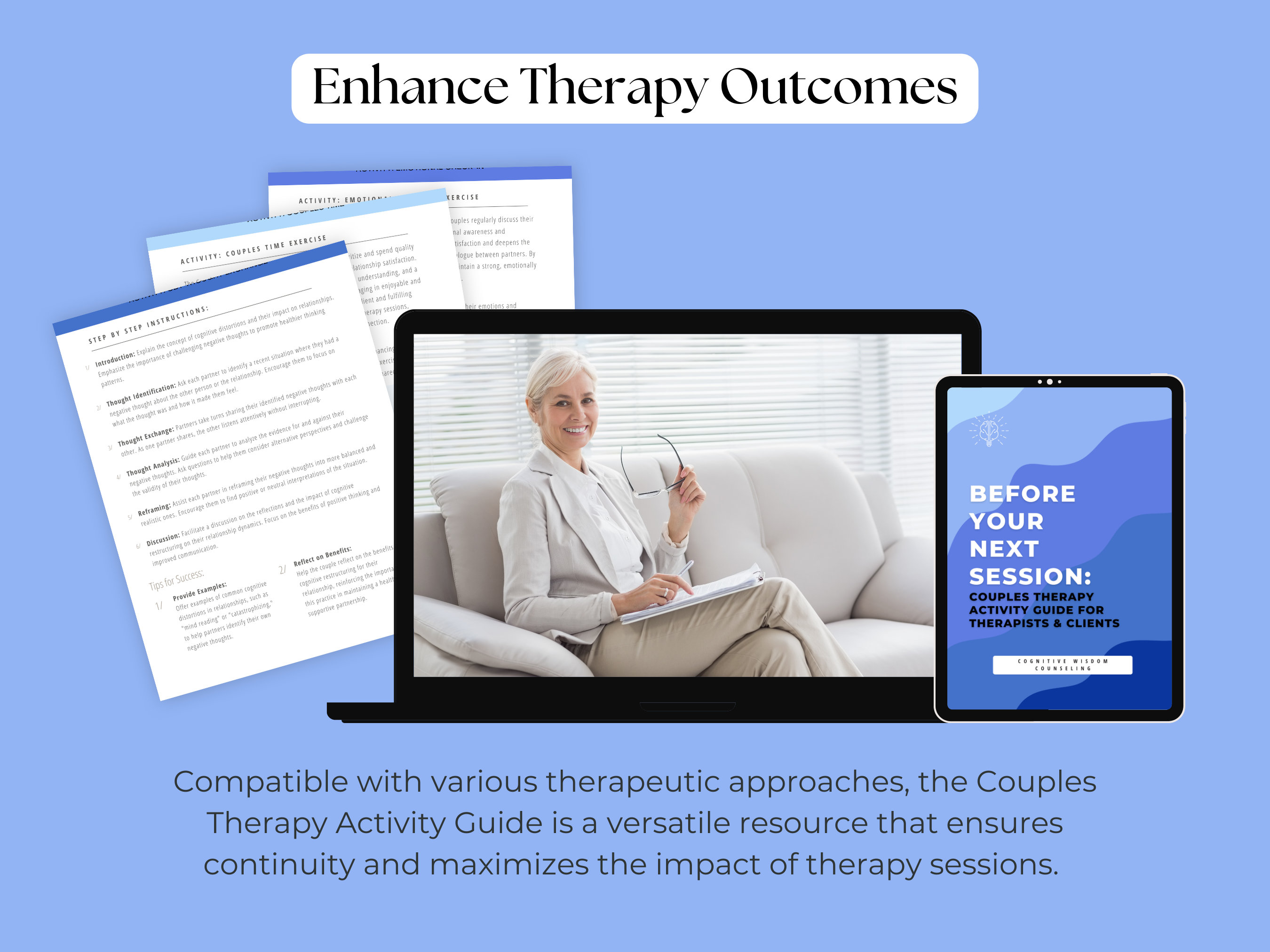 Couples Therapy Tools & Worksheets Activity Guide for Therapists and ...