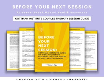 Couples Therapy Counseling Session Questions Guide, Gottman Institute, Relationships, Therapist Tools, Therapy Interventions, Journal Prompt