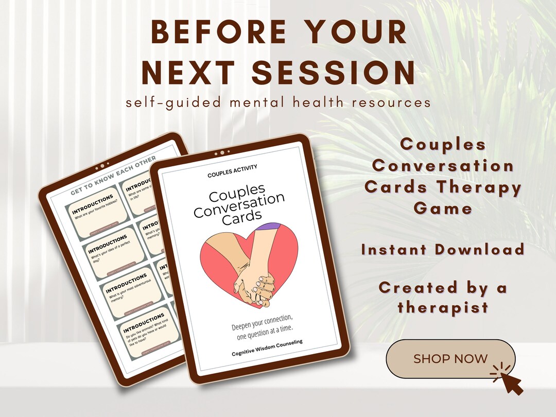 Relationship Question Cards, Couples Therapy, Conversation Cards, Date ...