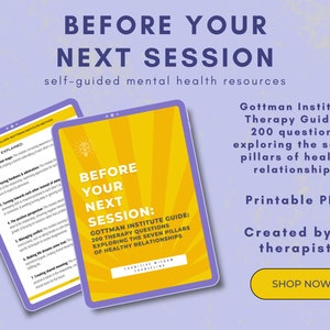 Couples Therapy Counseling Session Questions Guide, Gottman Institute ...