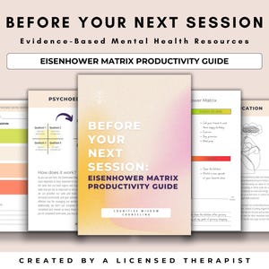 Eisenhower Matrix Guide, Task Priority Matrix, Productivity Planner, Decision Matrix, Task Planner, Habit Tracker, Time Management Workbook