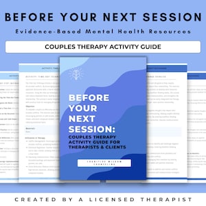Couples Therapy Tools & Worksheets Activity Guide for Therapists and Clients | Marriage Counseling, Mental Health, Relationship Therapy