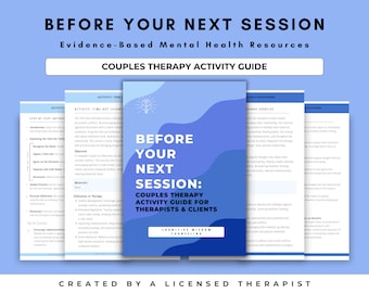 Couples Therapy Tools & Worksheets Activity Guide for Therapists and Clients | Marriage Counseling, Mental Health, Relationship Therapy